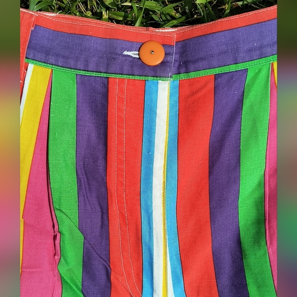 🩷💚 vintage high waisted striped shorts - Picture 3 of 6